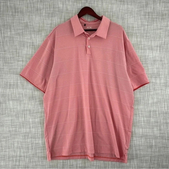 Adidas mens size 2XL short sleeve climalite performance polo *stain* 0800 - Picture 1 of 9